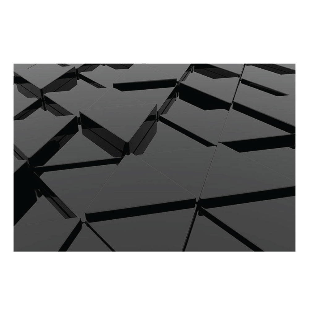Acrylglasbild 3D Minimalistisch schwarz Modern im Querformat