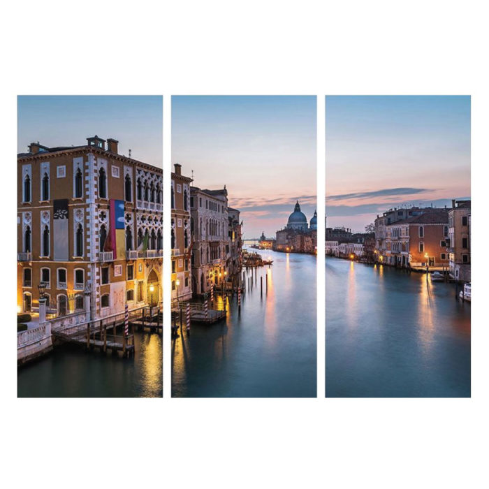 Leinwandbild mit Italien Venedig Panorama Motiv 3-teilig