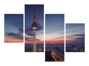 Moderne Bilder für das Wartezimmer mit Berlin Skyline Motiv