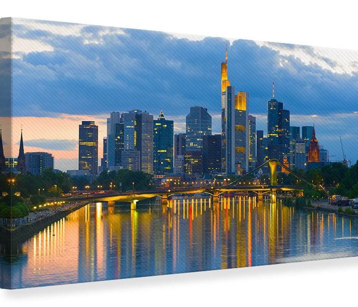 Leinwandbild Skyline Frankfurt am Main