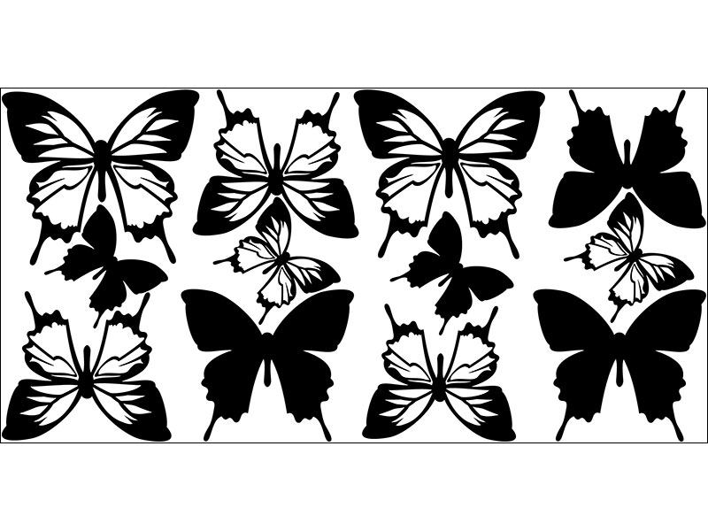 Wandtattoo Natur Schmetterlinge