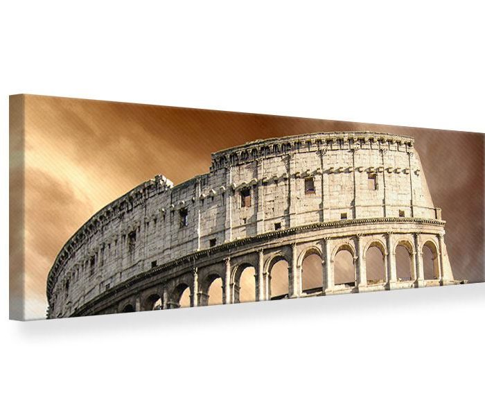 Leinwandbild Panorama Kolosseum Rom