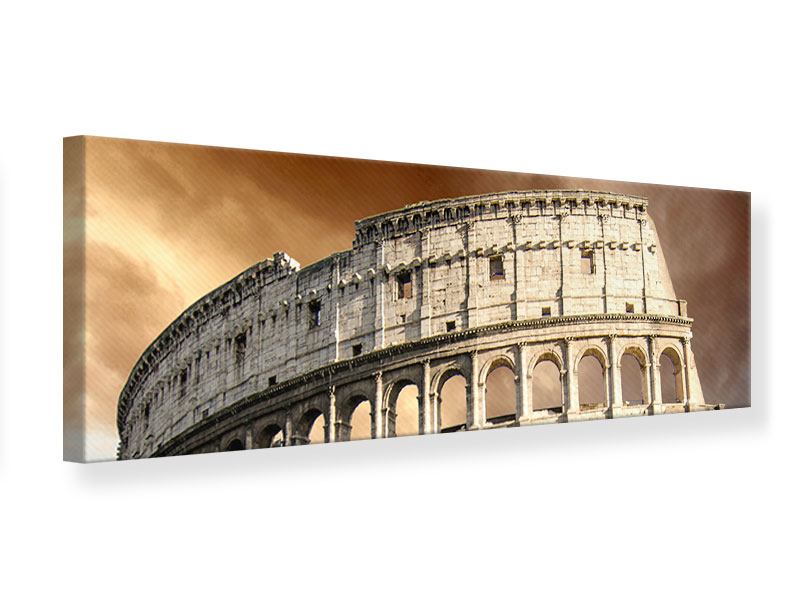 Leinwandbild Panorama Kolosseum Rom