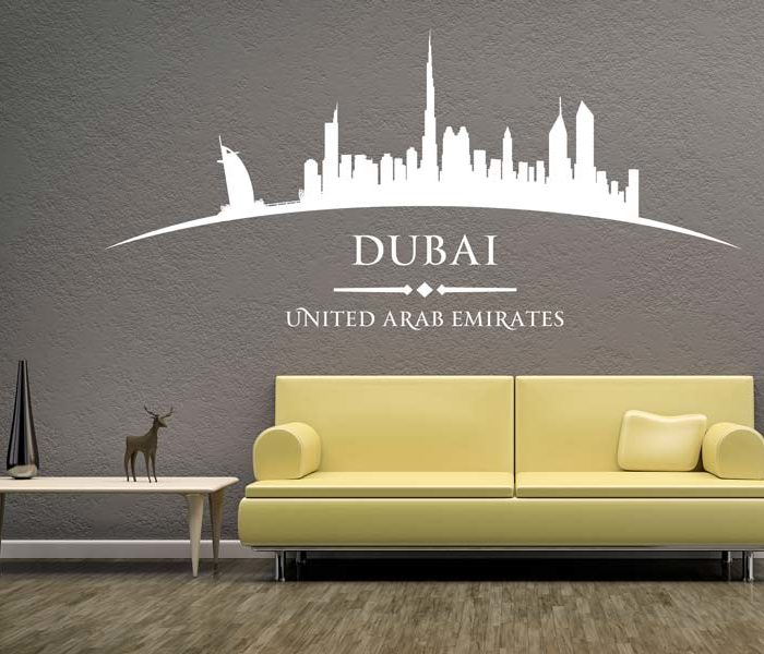 Wandtattoo Stadt Dubai wunderschön